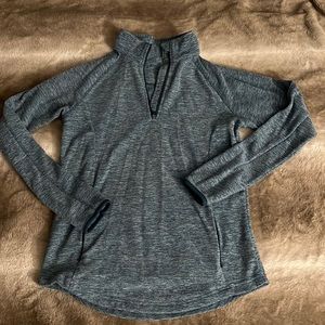 Womens blue medium quarter zip fleece